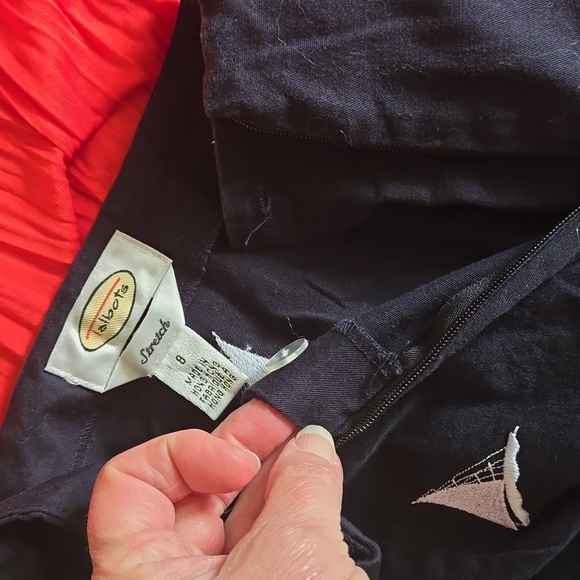 Talbots Skirt with Sailboats - Picture 4 of 5